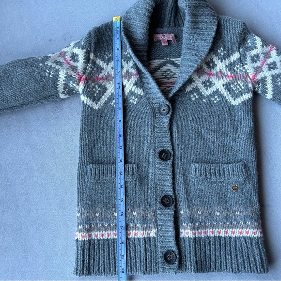 Juicy Couture ~ Knit Button Cardigan ~ Girls Size 6 - Picture 10 of 13